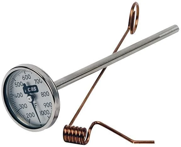 RCBS lead thermometer with 6-inch handle and large-number dial