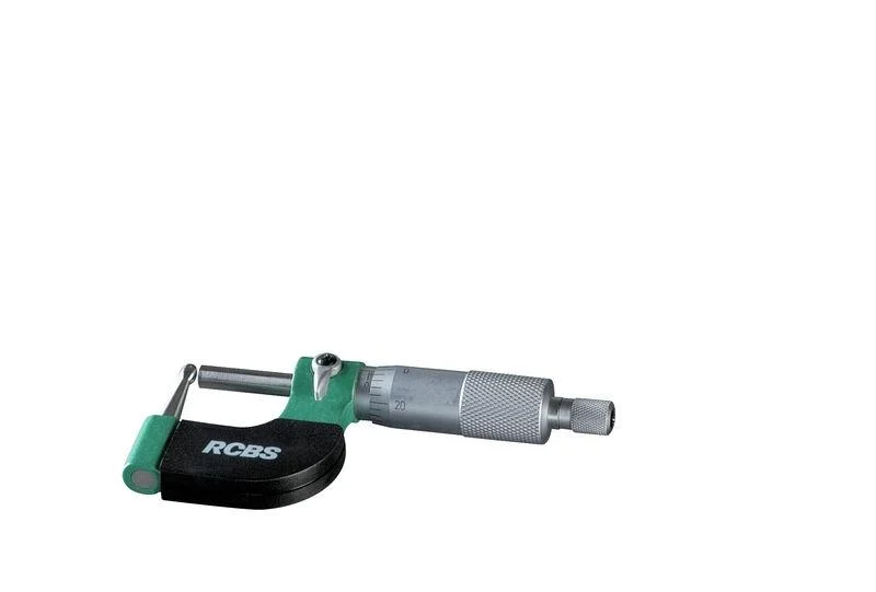 RCBS Vernier Ball Micrometer 0-1 inch all-metal body with fitted plastic storage case