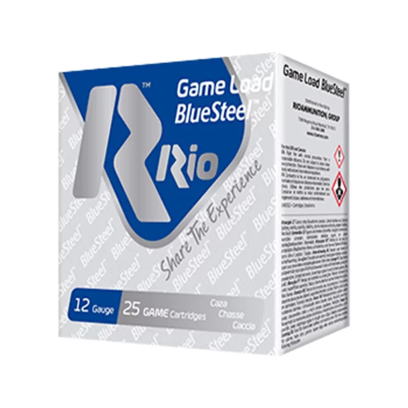 Rio Ammunition Game Load BlueSteel GLBS327 12ga 2.75in #7 Steel 25ct Ammunition Game Load BlueSteel GLBS327 12ga 2.75in #7 Steel 25ct Ammo