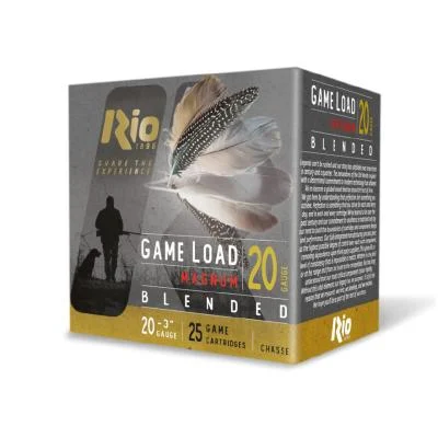 Rio Ammunition Game Blended HV 20ga 3in shotshells, 1-1/4oz, #7.5 & #9, 25-count box