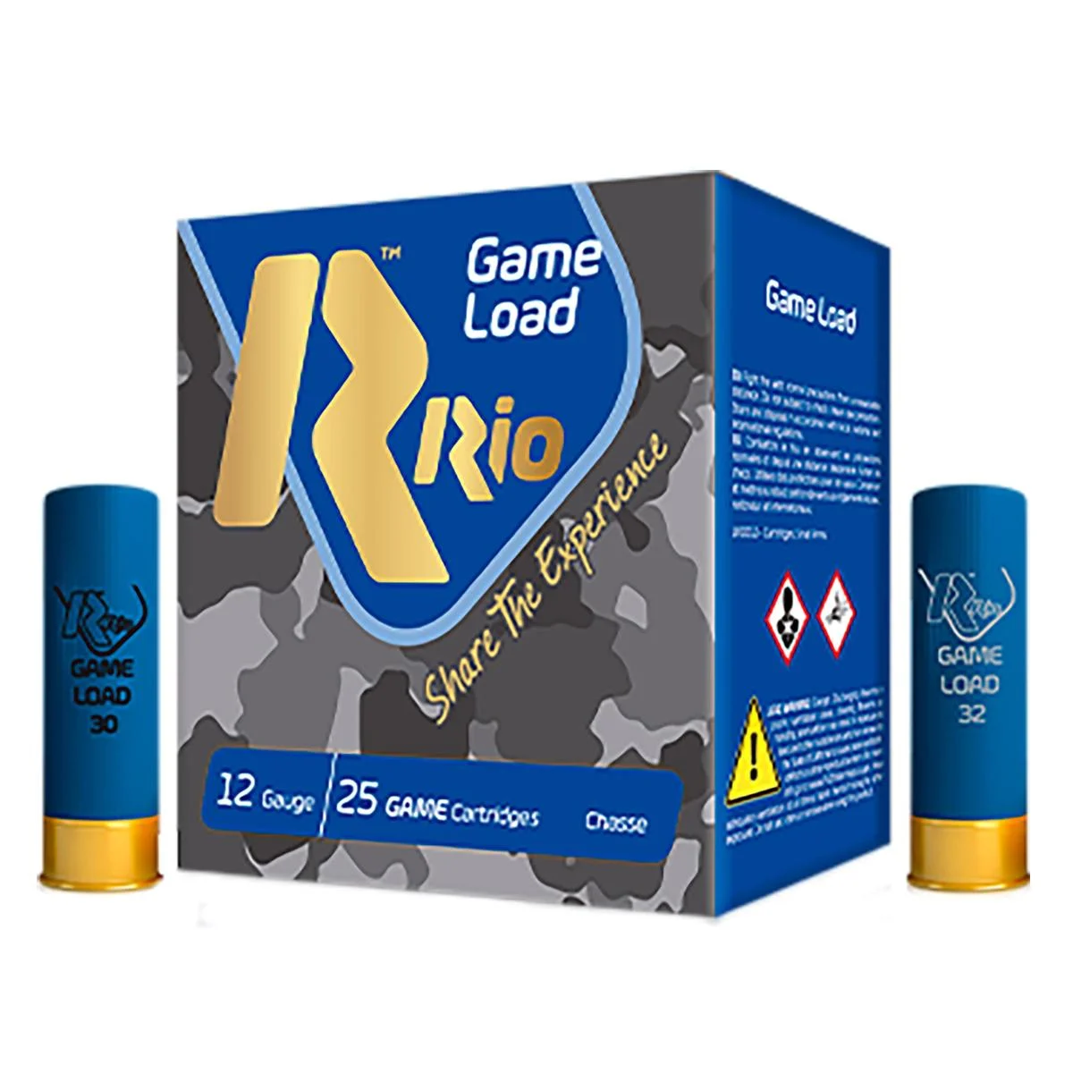 Box of Rio Top Game Magnum 12ga 3" #7.5 lead shotshells, 25-count