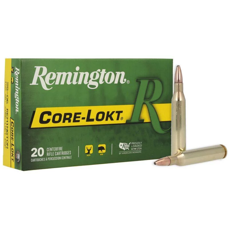 Remington Core-Lokt 25-06 Rem 100gr Pointed Soft Point 20rd box