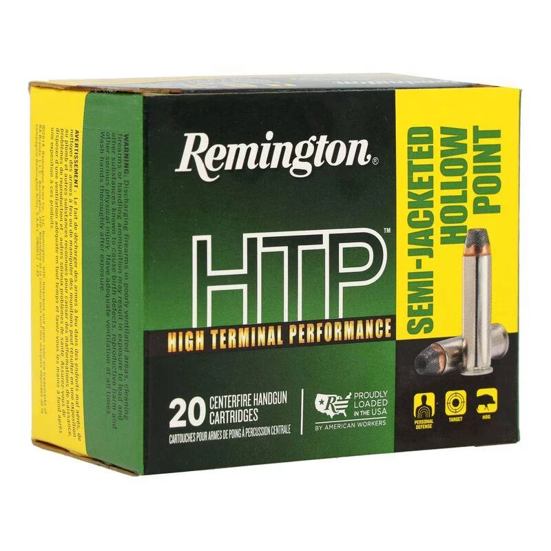 Remington HTP .357 Magnum 110 gr SJHP ammunition 20-round box