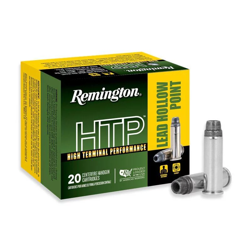 Remington HTP .38 Special +P 158 gr Lead Hollow Point ammunition 20-round box