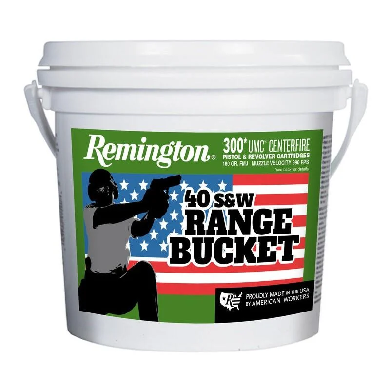 Remington UMC .40 S&W 180 gr FMJ 300 rd range bucket product image