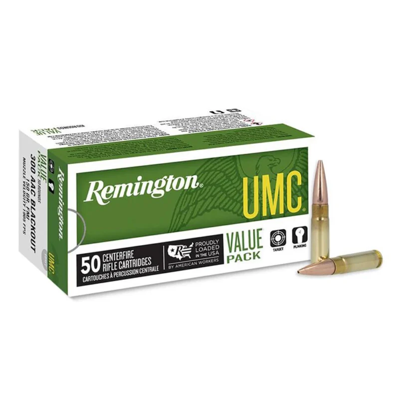 ington UMC Bulk Rifle Ammunition .300 AAC Blackout 220gr OTFB 940 Fps 50/ct (Bulk) Ammo
