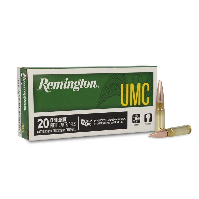 ington UMC .300 AAC Blackout 150gr FMJ  20rd Box Ammo