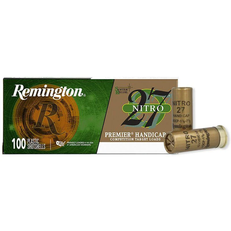 Remington Nitro 27 12 ga 2-3/4 in #8 100ct box of target shotshells