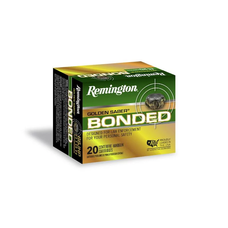 Remington Golden Saber Bonded 10mm Auto 180 gr BJHP box, 20 rounds
