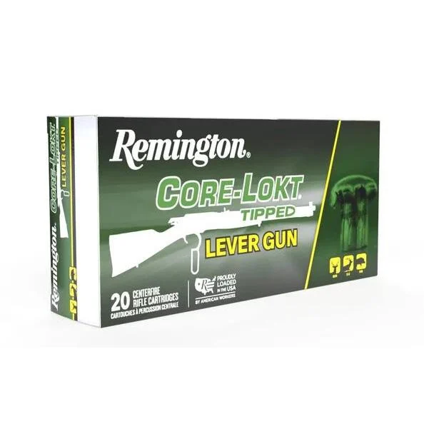 Remington Core-Lokt 45-70 Government 300 gr Core-Lokt Tipped ammunition box, 20 rounds