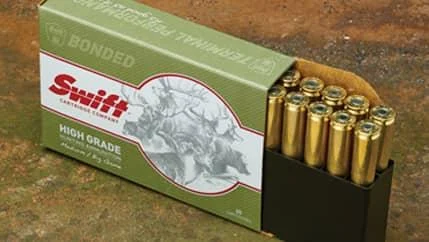 Swift Scirocco II .243 Win 90 gr BT rifle ammunition box