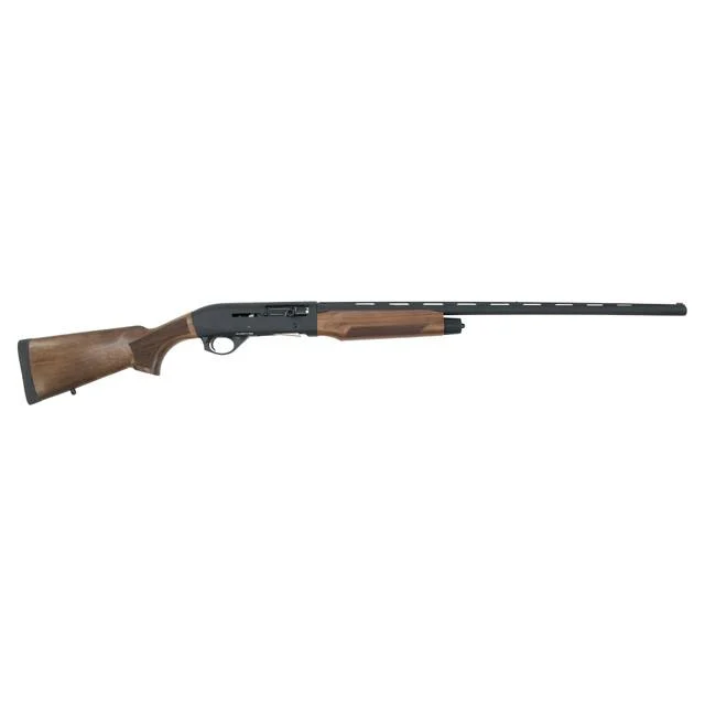 Spandau S2 20 Gauge 28 in. semi-auto shotgun with fixed wood stock and blued finish