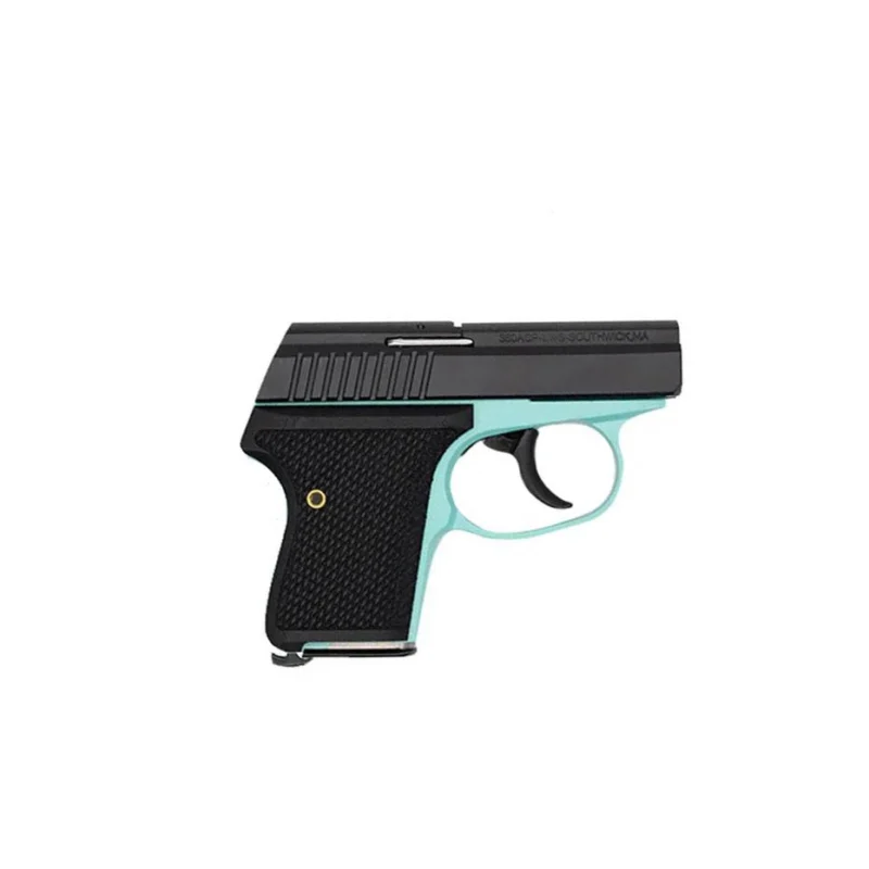 LW Seecamp LWS-380 Robins Egg Blue .380 ACP 2 inch pocket pistol with Black G10 grips