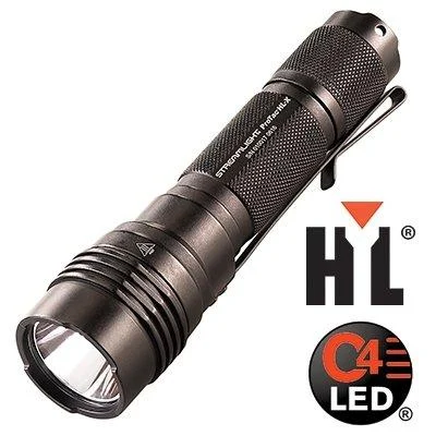 Streamlight ProTac HL-X USB flashlight 1000/400/65 lumens black anodized with SL-B26 battery, USB cord and holster