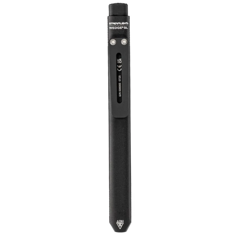Streamlight Wedge SL ultra-thin black flashlight with pocket clip, 500 lumens