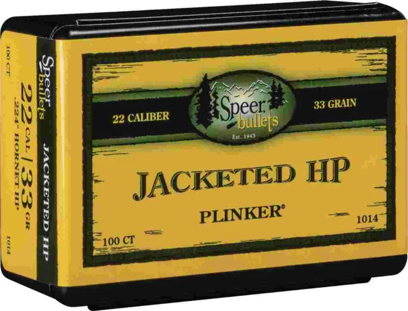 Speer .224 33 gr Jacketed Hollow Point bullets in 100 count box