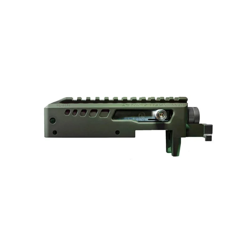 TACSOL X-RING Gen2 takedown .22 LR receiver in matte olive drab with integrated scope rail