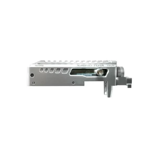 Tactical Solutions TacSol X-RING VR Takedown Receiver in silver for .22 LR 10/22-style rifles