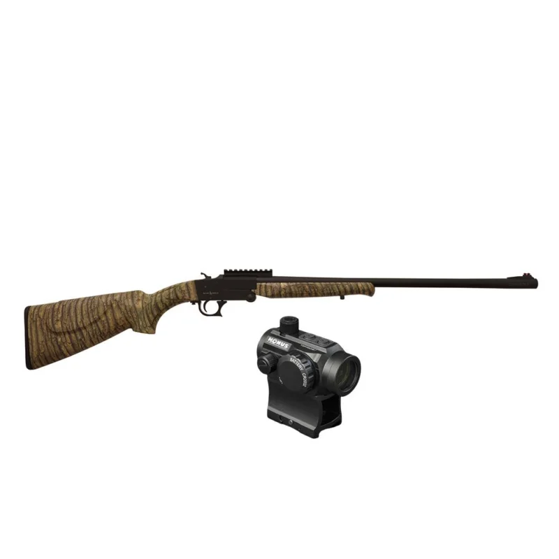 TR Imports Sidekick 20ga 24-inch barrel compact camo single-shot shotgun with Konus Nuclear red dot