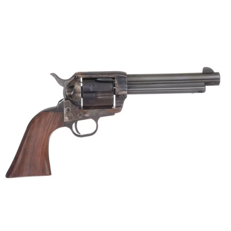 Taylors and Company 1873 SA Army .45 Long Colt 5.5 inch blued revolver with walnut grip