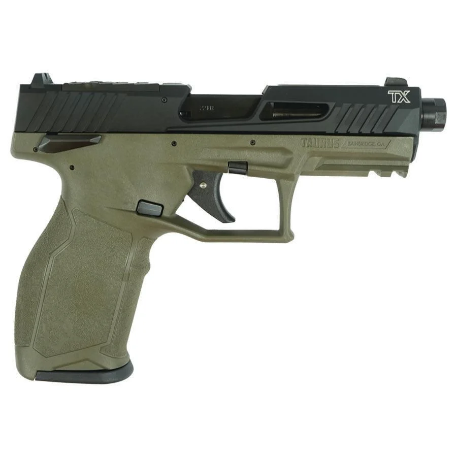 Taurus TX22 T.O.R.O. .22 LR pistol 4.6in threaded barrel OD Green frame