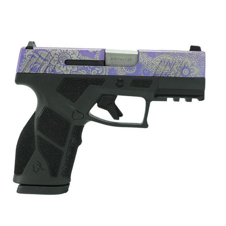 Taurus GX2 Purple Paisley 9mm compact handgun with five 13-round magazines and 3.38 in. barrel