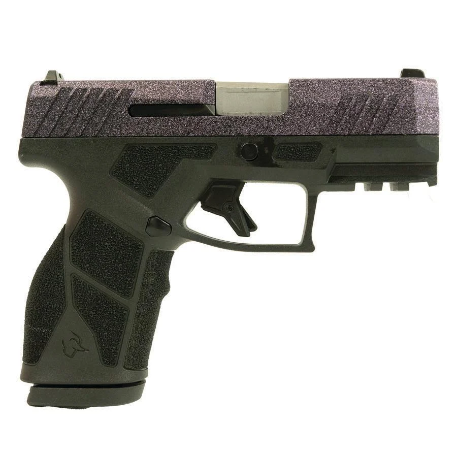 Taurus GX2 'Purple Sparkle' 9mm 3.38" barrel black frame custom slide right-side view