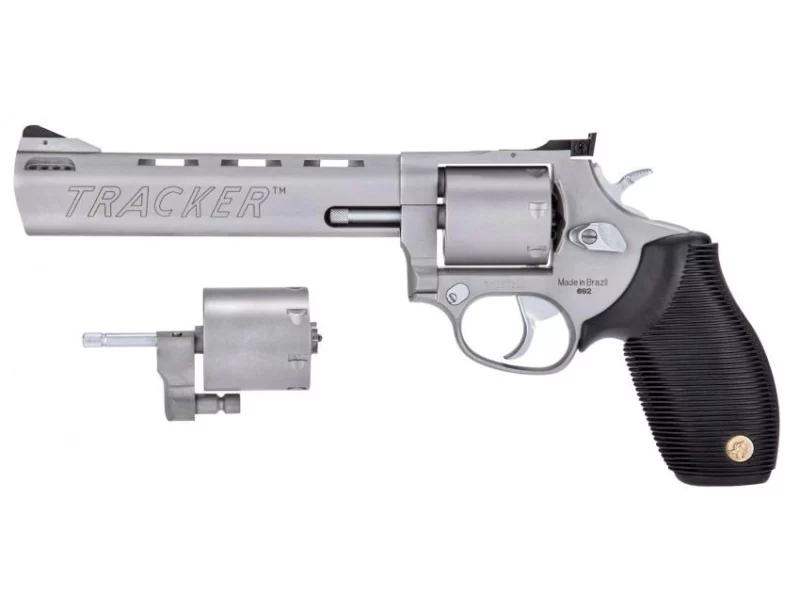 Taurus 692 6.5in stainless revolver, 7-shot, dual cylinders, black rubber grip