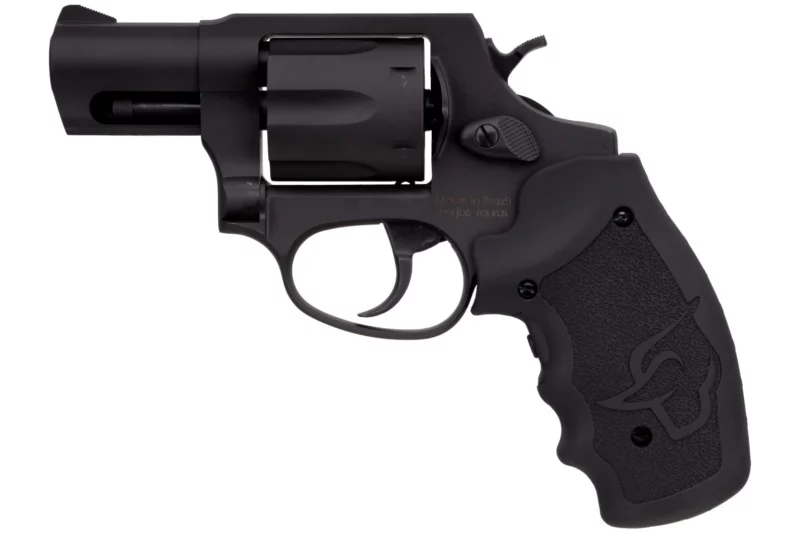 Taurus 856VL compact revolver 2.00 inch barrel with Viridian red laser grip, matte black