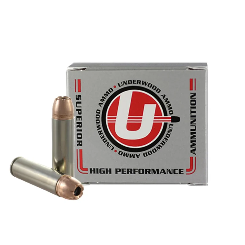 Underwood .500 Auto Max 350gr JHP handgun ammunition box, 20 rounds