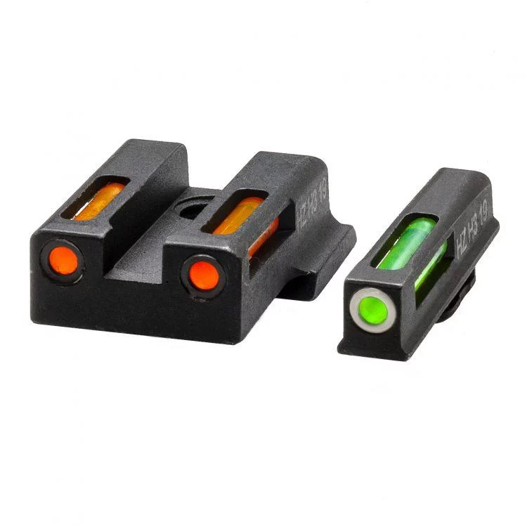 HIVIZ LiteWave H3 tritium front and rear sights orange green for S&W M&P EZ380