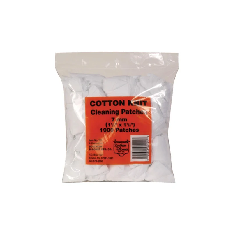 Southern Bloomer 7mm cleaning patches pack of 1000 cotton knit lint free