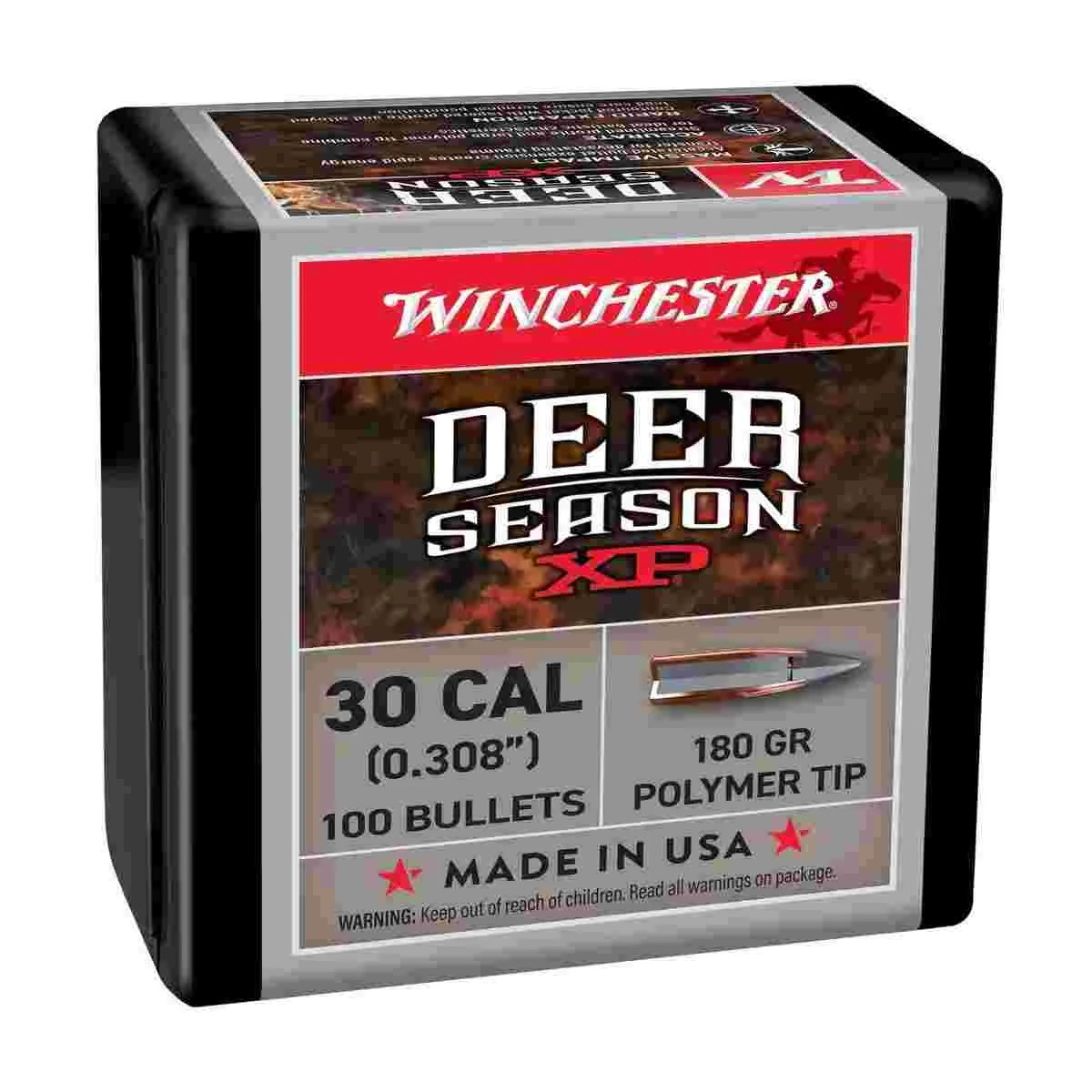 Winchester Deer Season XP .30 cal 180 gr rifle bullets 100 count box