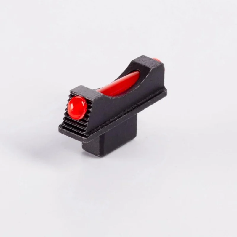 Wilson Combat red fiber optic front sight, black frame, for Colt Python and Anaconda