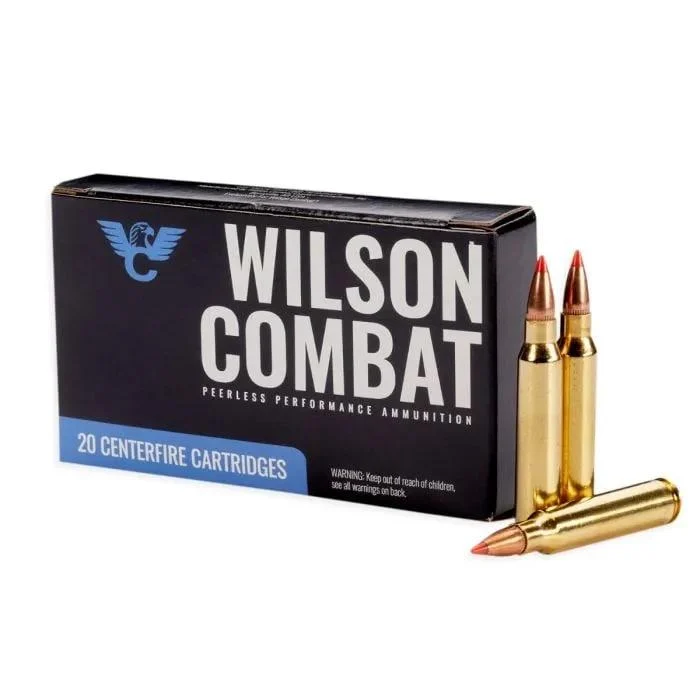 Wilson Combat .223 Rem 60 gr Hornady V-MAX ammunition 20-round box