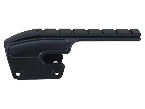 Weaver No-Gunsmith saddle shotgun mount for Remington 870/1100/1187 in black polymer
