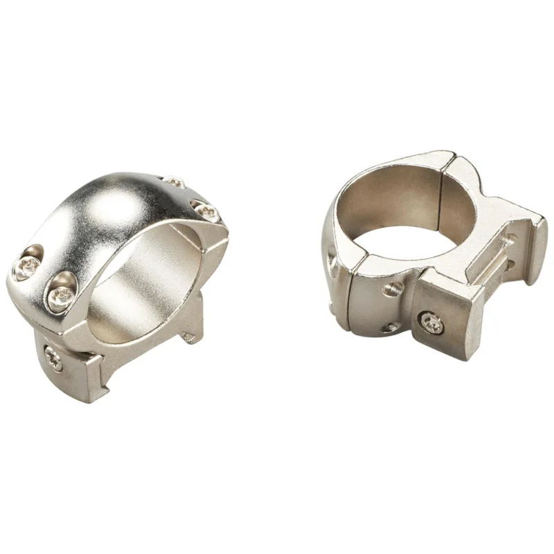Weaver Grand Slam steel scope rings 1-inch medium silver matte