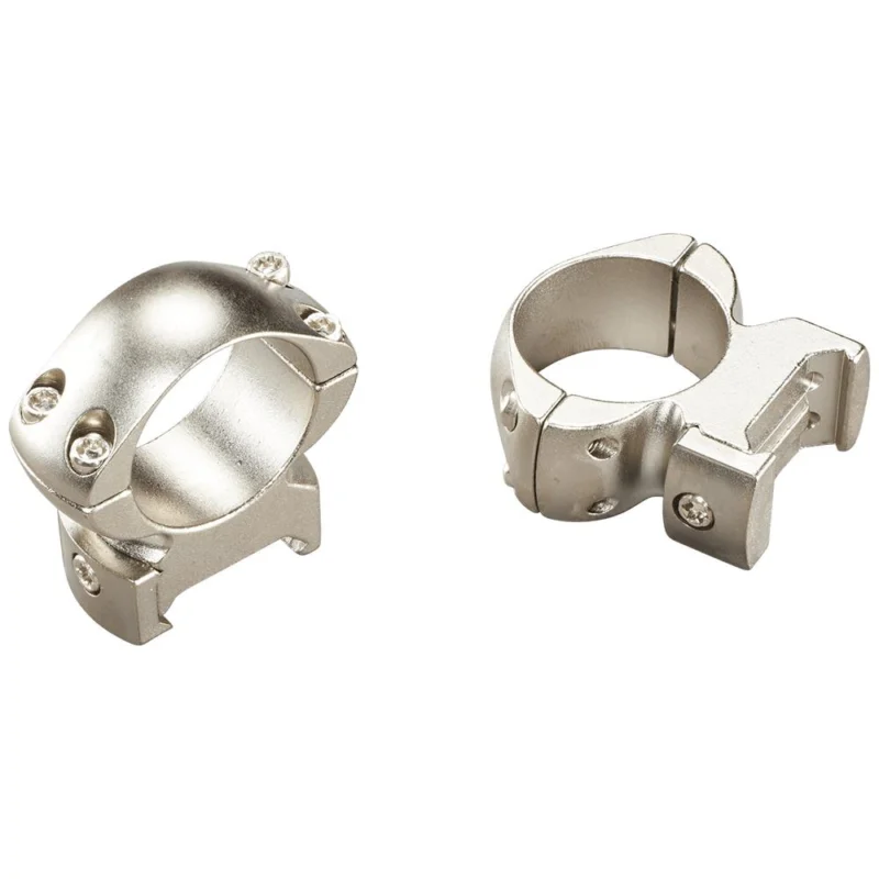Weaver Grand Slam steel scope rings 1-inch tube 1-inch high silver finish