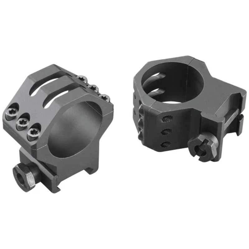 Weaver 99694 six-hole Picatinny scope rings 30mm high matte black