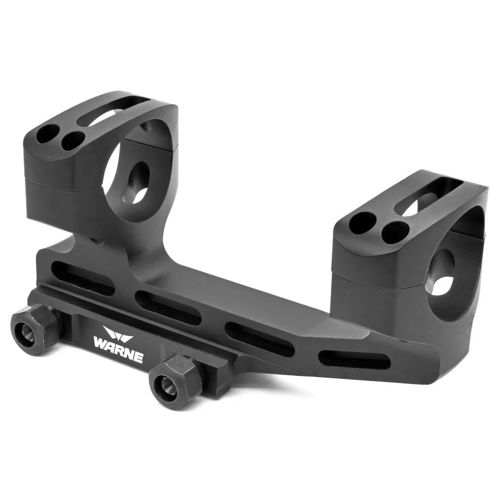 Warne X-SKEL 1.9-inch super high 30mm Picatinny scope mount in black