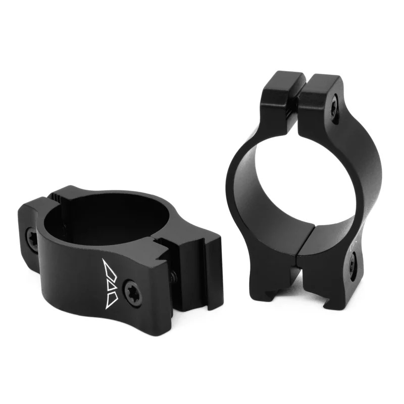 Warne Vapor rimfire 1 inch low scope rings matte black aluminum for 3/8-inch dovetail