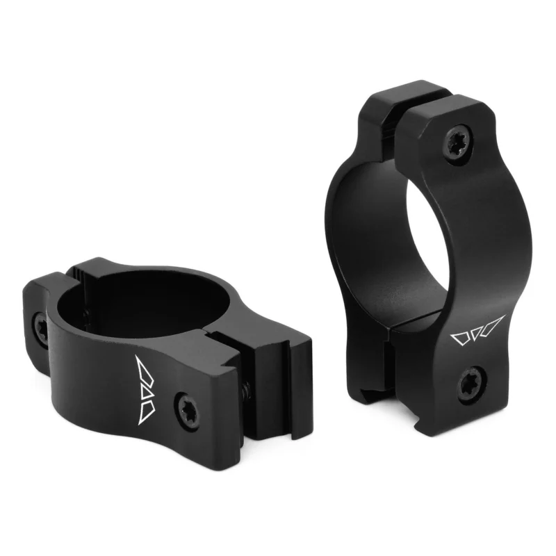 Warne Vapor V421M medium rimfire scope rings 1-inch tube matte black for 3/8-inch dovetail