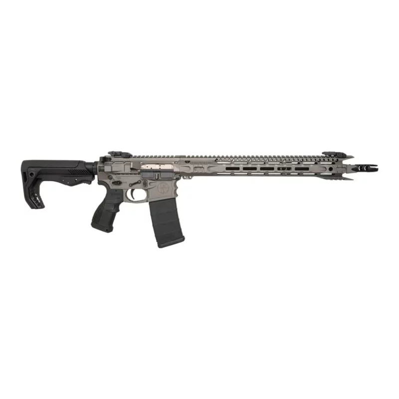 FosTech Stealth Raptor 5.56 rifle side view with 16-inch rail and 30-round magazine