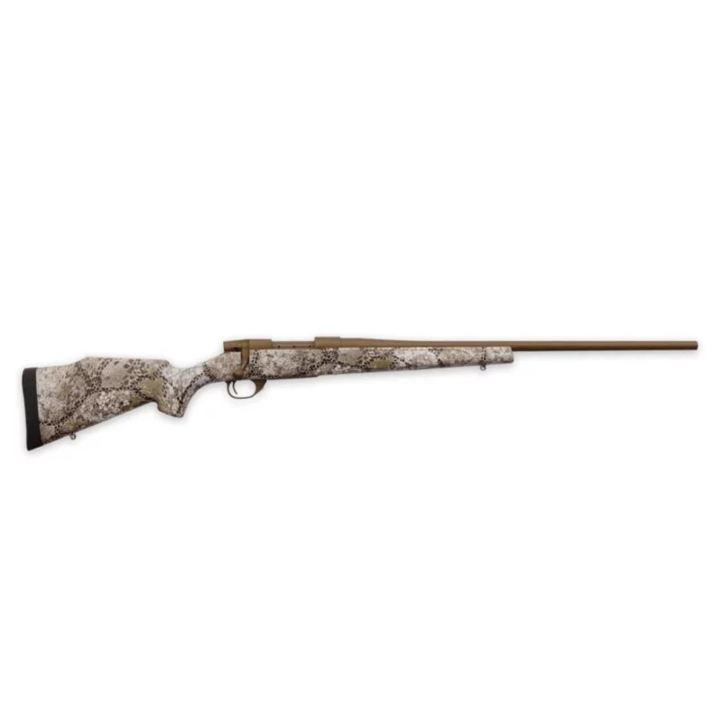 Weatherby Vanguard Badlands .270 Win 24-inch rifle Burnt Bronze Cerakote with Badlands Approach camo stock