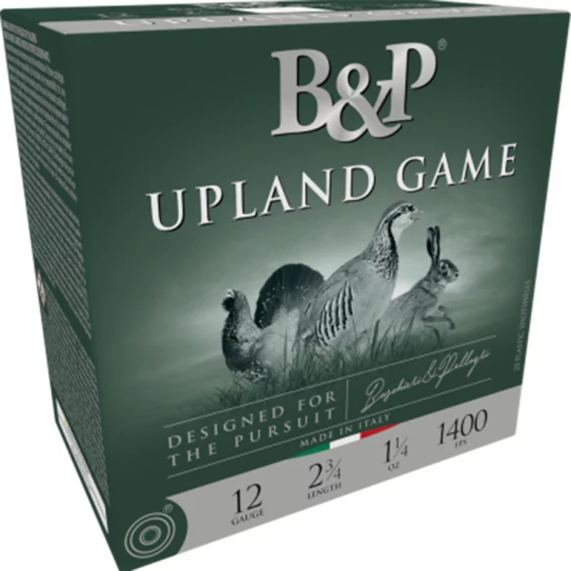 B&P Upland Game 12ga 2.75in 1-1/4oz #4 lead shot 25rd box