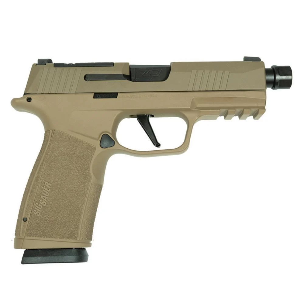 Sig Sauer P365 XMacro 9mm 3.7-inch barrel two-tone tan handgun