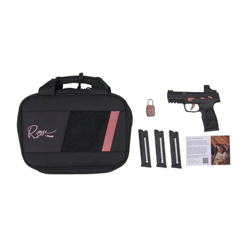 Sig Sauer P322 ROSE ROMEO-RS .22 LR pistol with 4-inch threaded barrel and ROMEO-RS optic