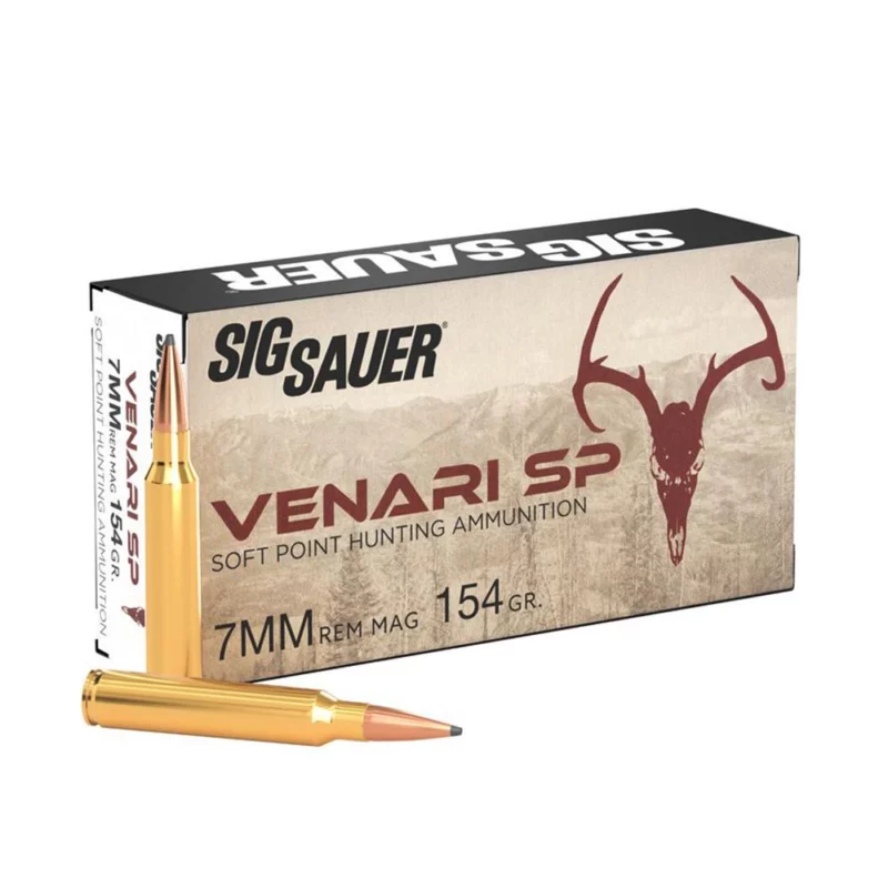 Sig Sauer Venari 7mm Rem Mag 154 gr Soft Point 20‑round box