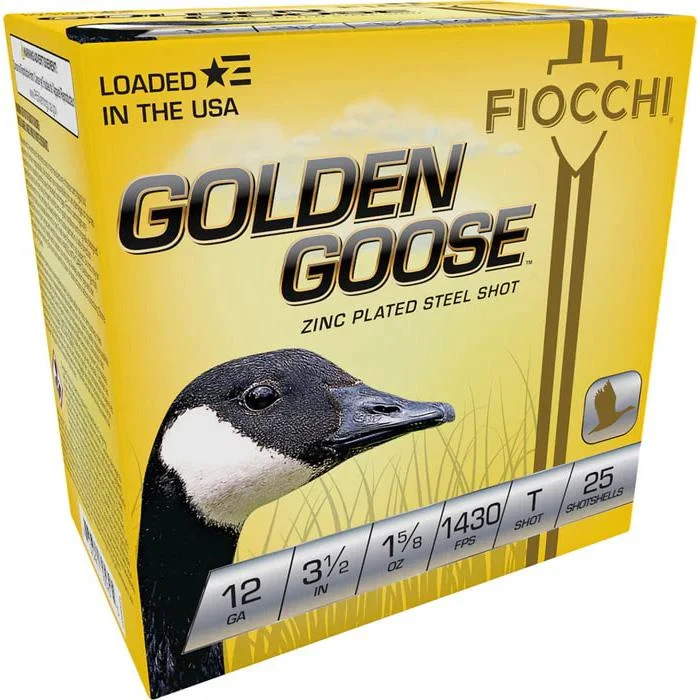 Fiocchi Golden Goose 12ga 3.5in 1 5/8 oz T shot 25 count box
