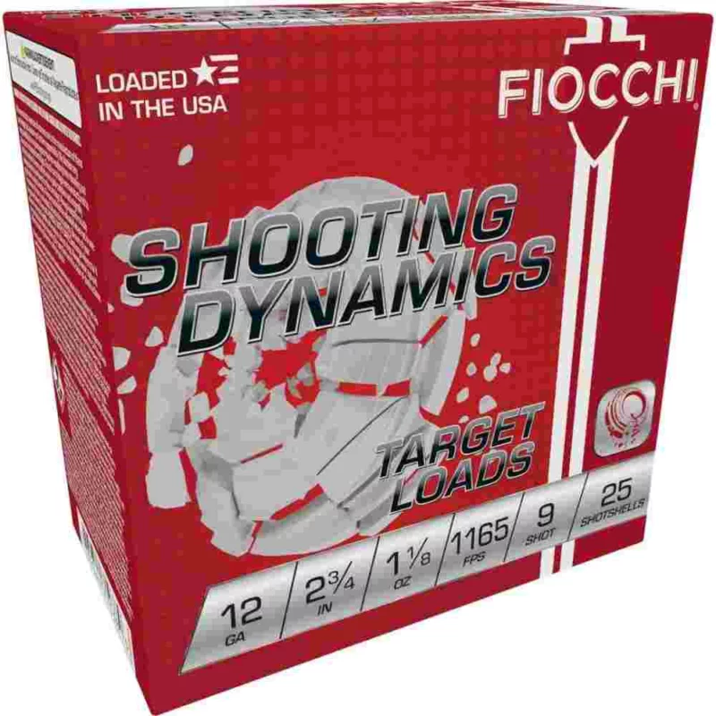 Fiocchi Shooting Dynamics Target 12ga 2-3/4in 1-1/8oz #9 shot 25/box product image